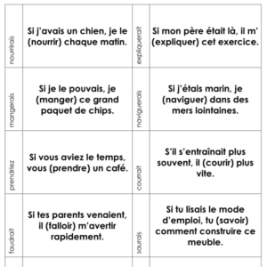 Cartes d'entrainement du conditionnel