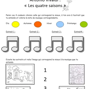 Écoute dirigée « Les Quatre Saisons », Antonio Vivaldi