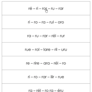 Lecture syllabique du son [r]