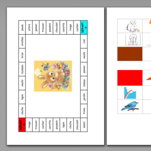 Jeu de bingo sur le thème de Pâques