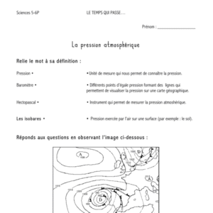 Fiche sur la pression atmosphérique